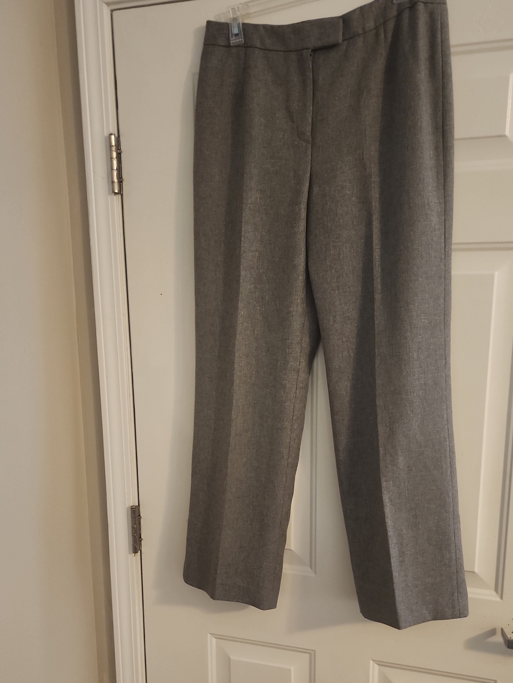 Suit Studio Gray Straight-Leg Dress Trousers